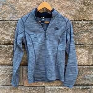 The North Face Patterned Striped Fleece Quarterzip